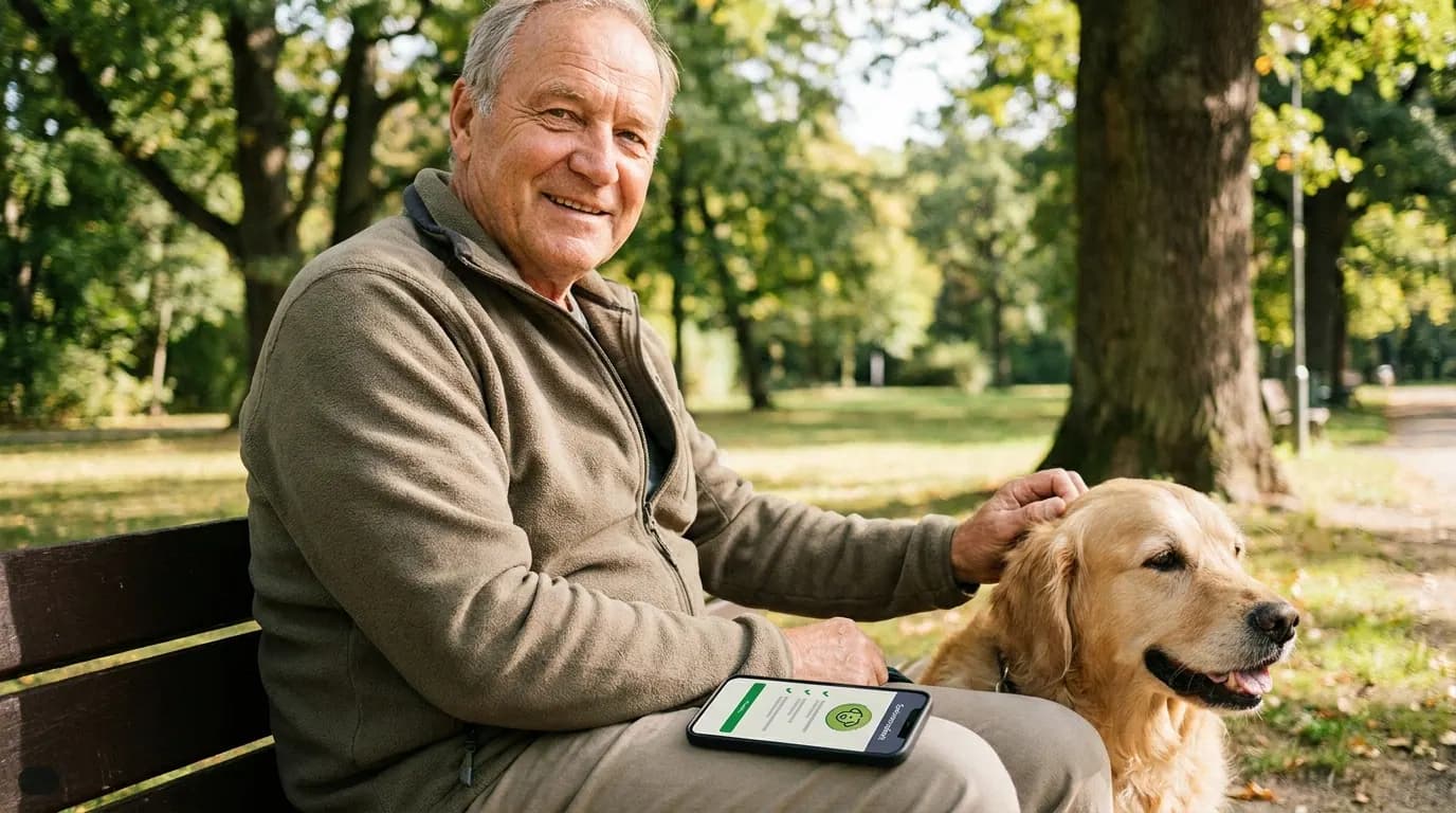 Symbolbild zu „Hundehaftpflicht Seniorenrabatt: So sparen Sie bis zu 40 Prozent Beitrag" — KI-generiert.