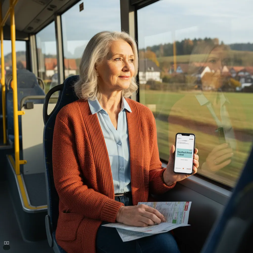 Symbolbild zu „Seniorenticket ÖPNV: Lohnt sich das Deutschlandticket für Rentner?" — KI-generiert.