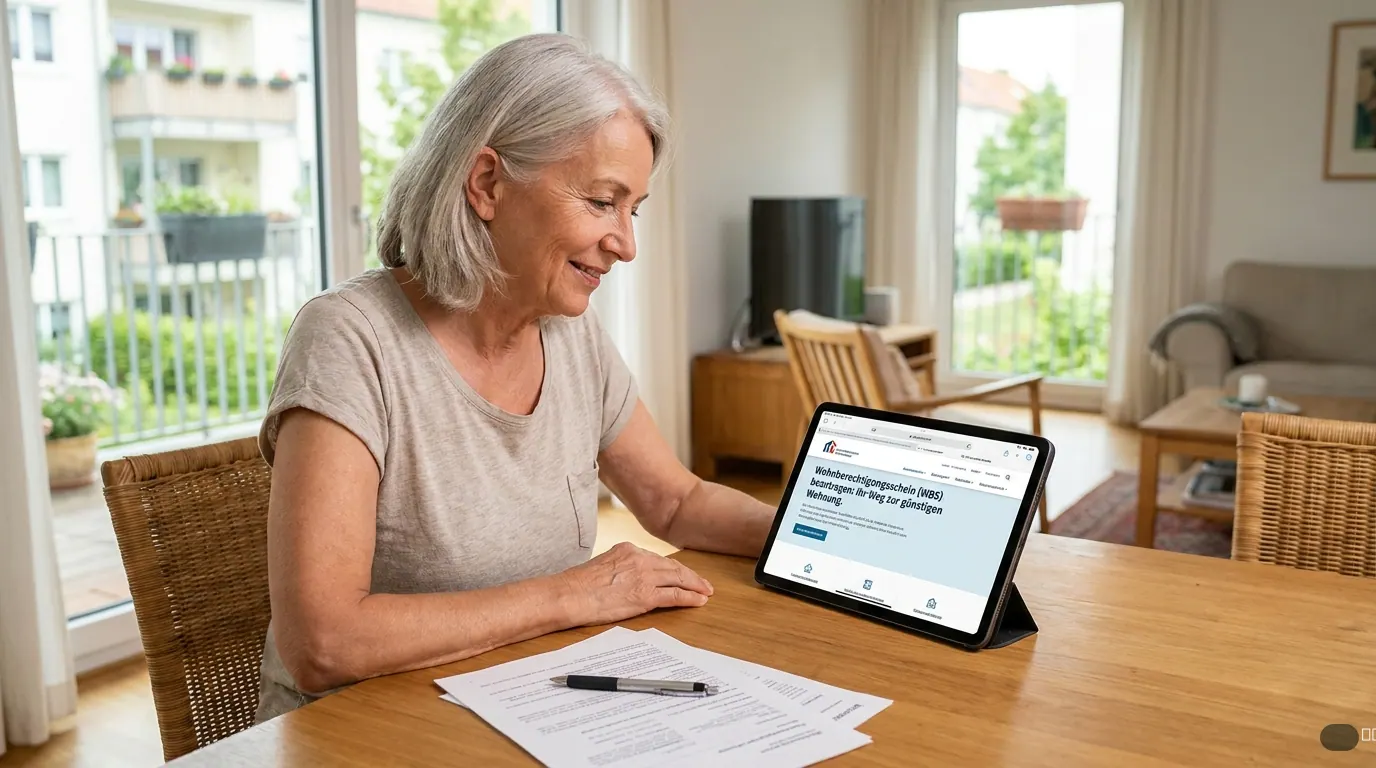 Symbolbild zu „WBS für Rentner: So erhalten Sie eine günstige Mietwohnung im Ruhestand" — KI-generiert.
