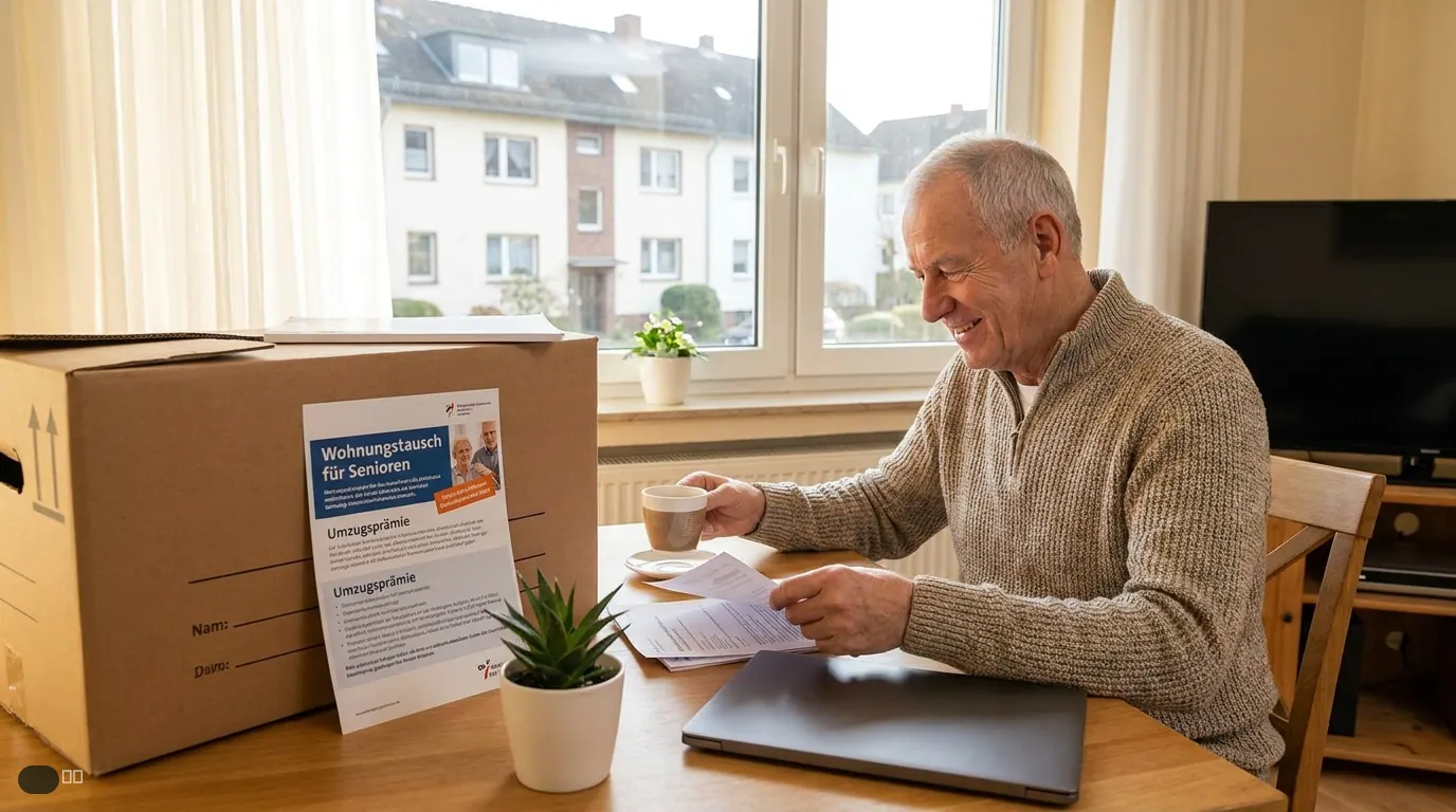 Symbolbild zu „Wohnungstausch Senioren: So halbieren Sie Ihre Miete und erhalten Prämien" — KI-generiert.